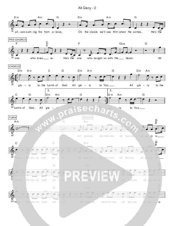 All Glory Lead Sheet (Phil King)