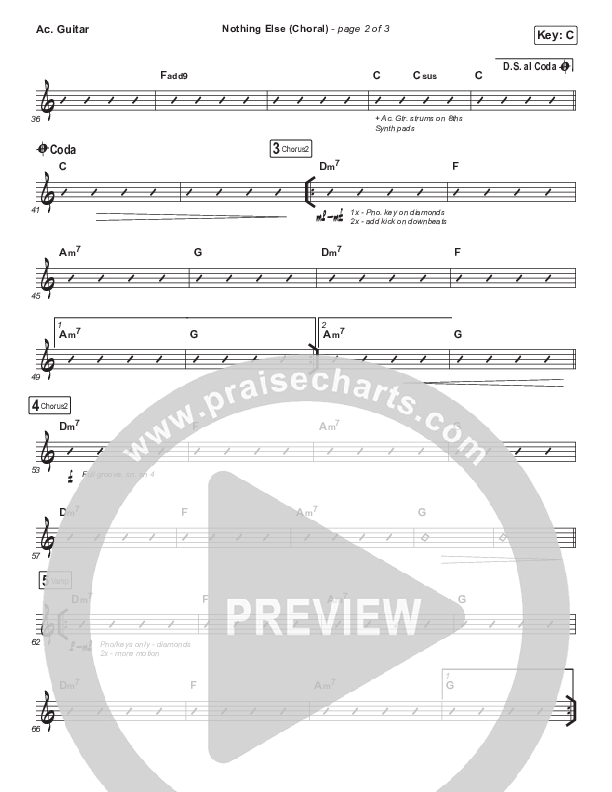 Nothing Else (Choral Anthem SATB) Acoustic Guitar (Cody Carnes / Arr. Luke Gambill)