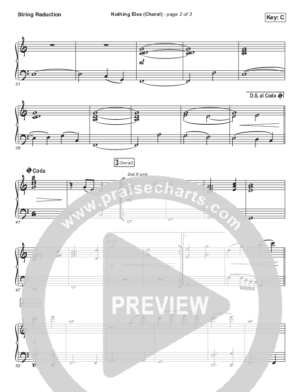 Nothing Else (Choral Anthem SATB) String Pack (Cody Carnes / Arr. Luke Gambill)