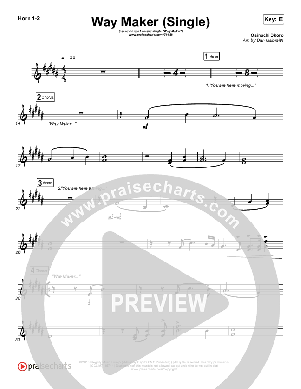 Way Maker (Single) Brass Pack (Leeland)