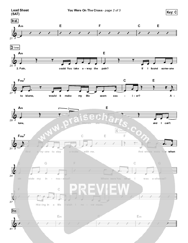 You Were on the Cross Lead (SAT) (Matt Maher)