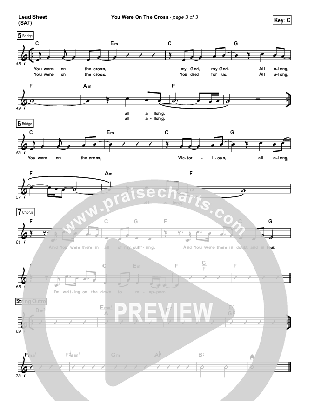 You Were on the Cross Lead (SAT) (Matt Maher)