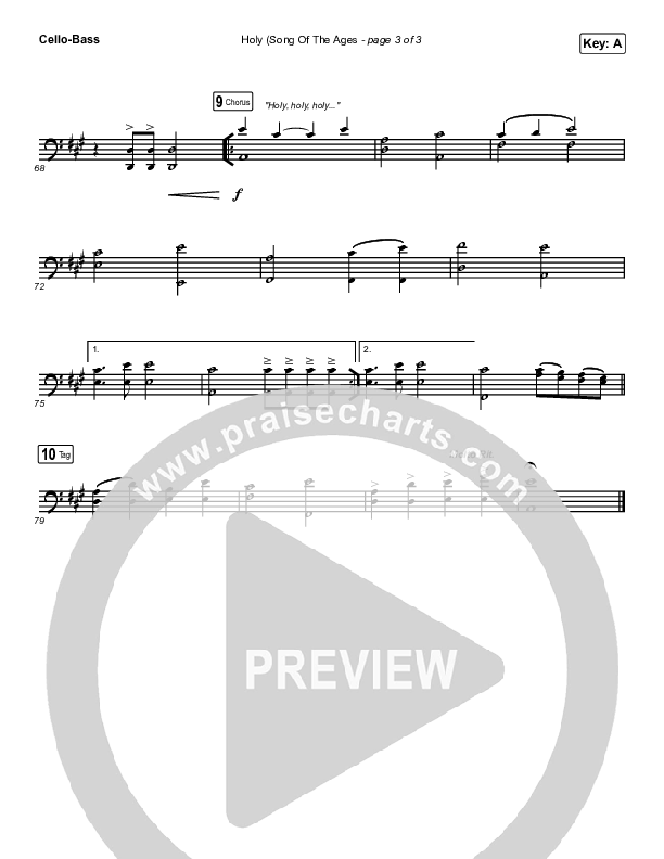 Holy (Song Of The Ages) Cello/Bass (The Belonging Co / Andrew Holt)