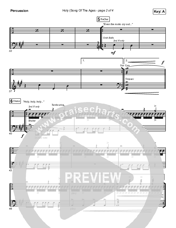 Holy (Song Of The Ages) Percussion (The Belonging Co / Andrew Holt)