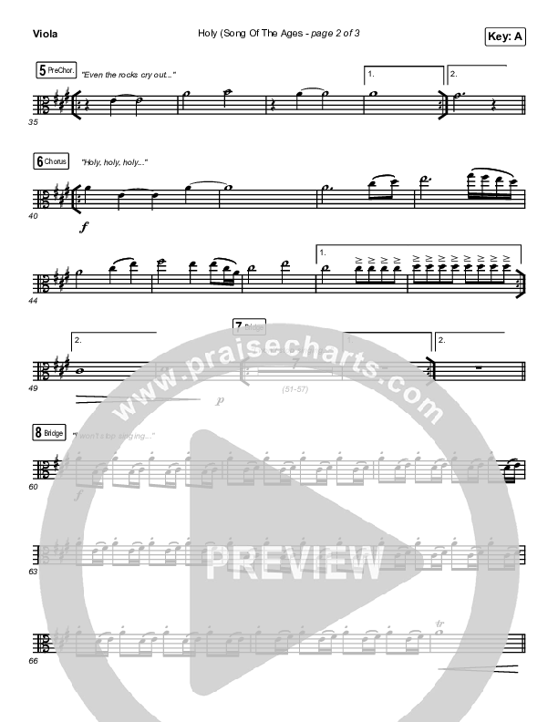 Holy (Song Of The Ages) Viola (The Belonging Co / Andrew Holt)