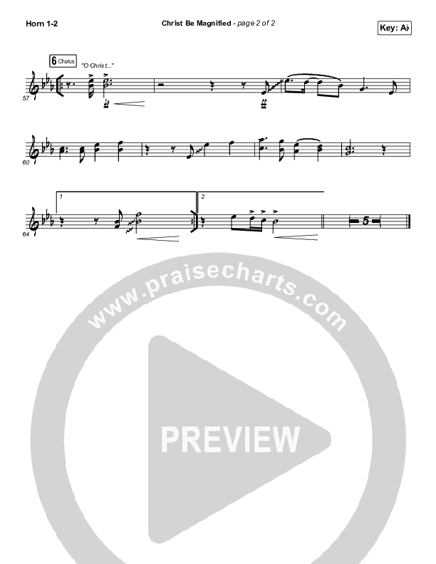 Christ Be Magnified (Live) Brass Pack (Bethel Music / Cory Asbury)