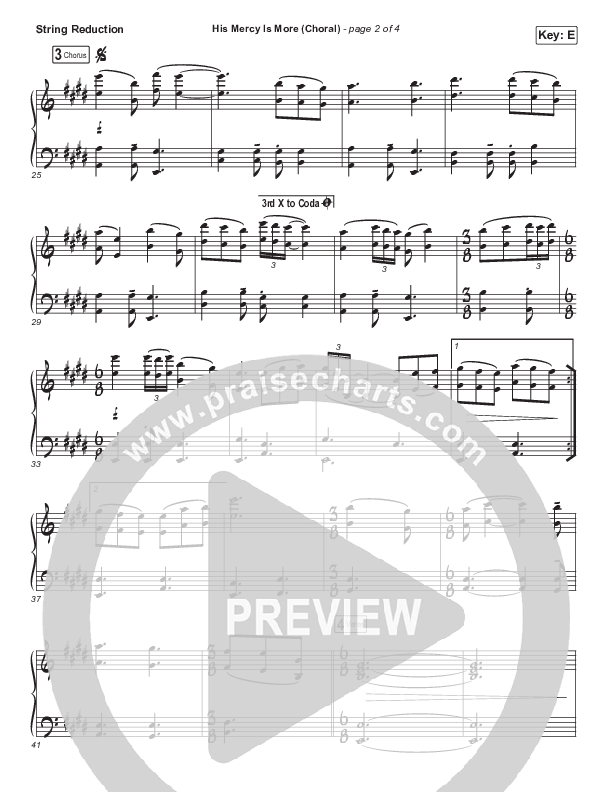 His Mercy Is More (Choral Anthem SATB) Synth Strings (Matt Papa / Matt Boswell / Arr. Luke Gambill)