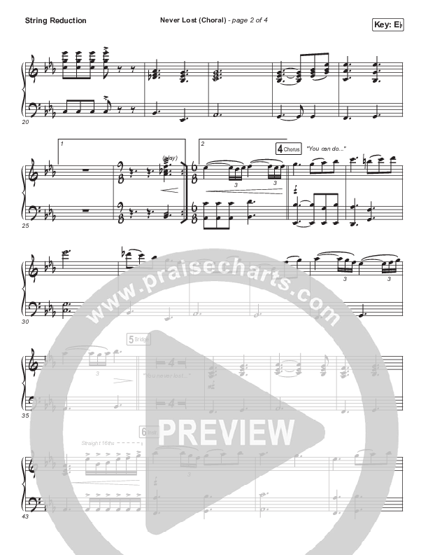 Never Lost (Choral Anthem SATB) Synth Strings (Elevation Worship / Arr. Luke Gambill)