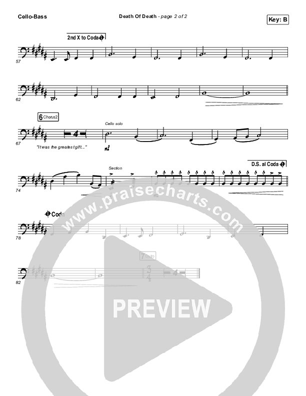 Death Of Death Cello/Bass (Cody Carnes)