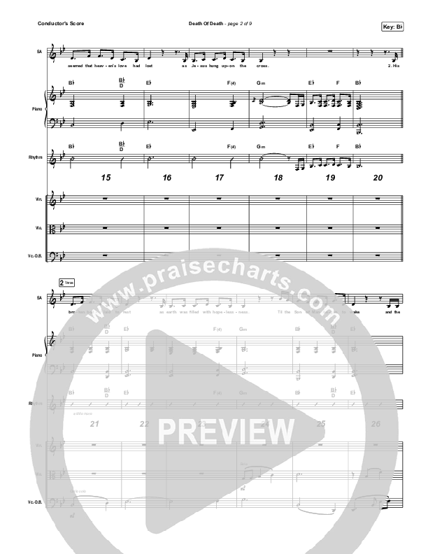 Death Of Death Conductor's Score (Cody Carnes)