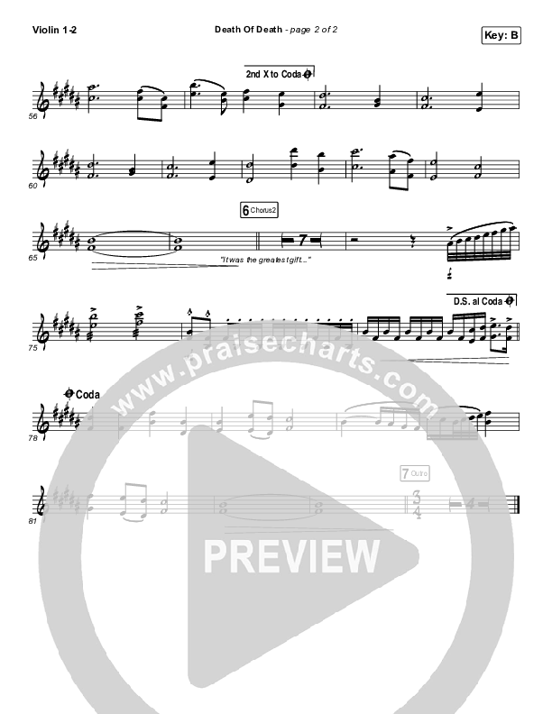 Death Of Death Violin 1/2 (Cody Carnes)