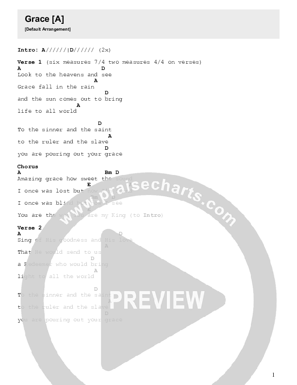 Grace Chords & Lyrics (Riverlakes Worship)