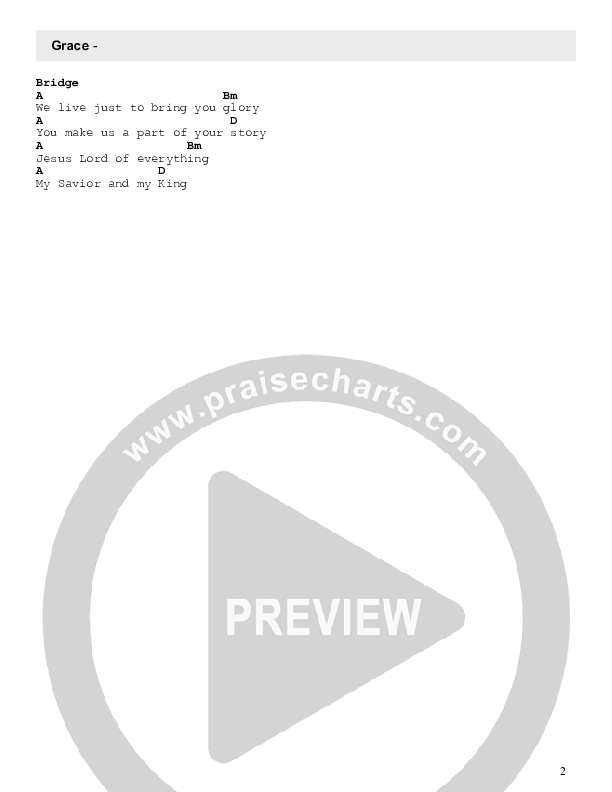 Grace Chords & Lyrics (Riverlakes Worship)