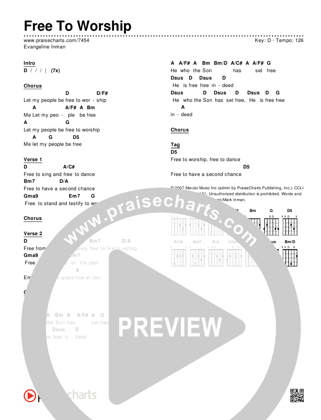 Worship Charts