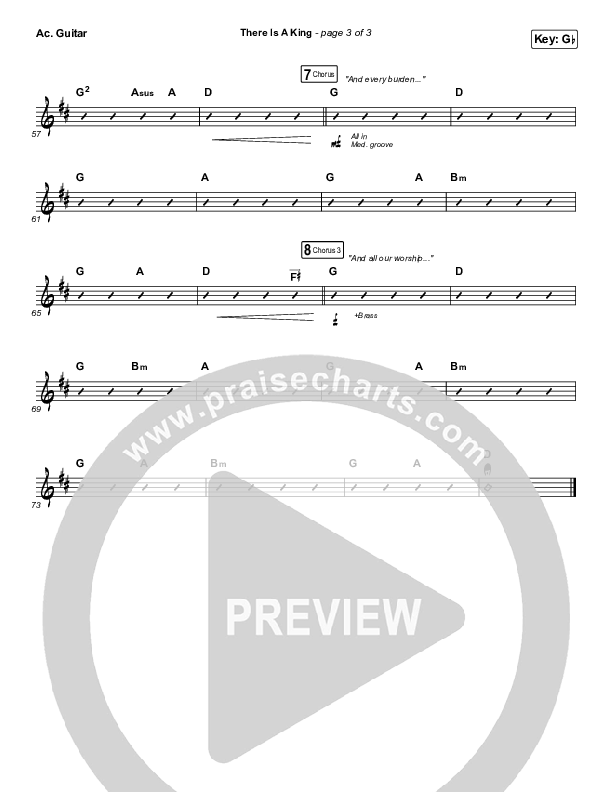 There Is A King Acoustic Guitar (Elevation Worship)