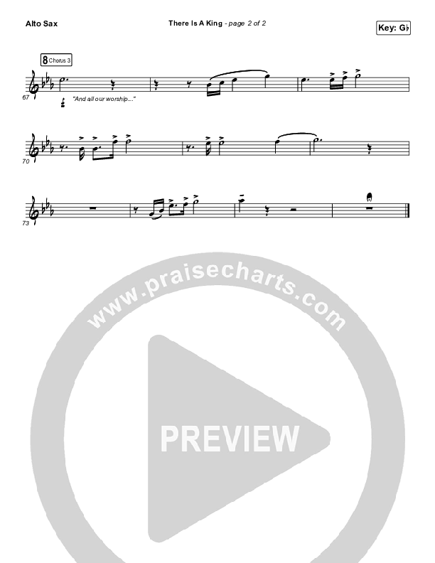 There Is A King Alto Sax (Elevation Worship)