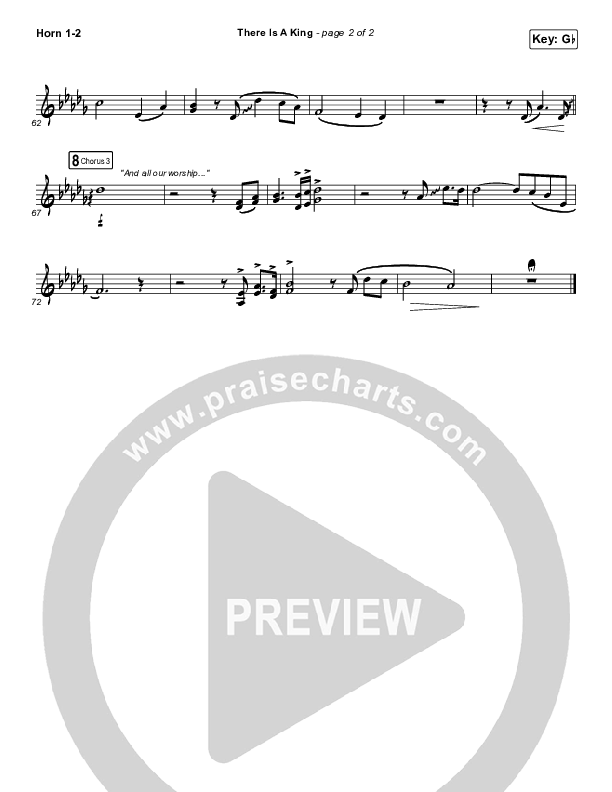 There Is A King French Horn 1/2 (Elevation Worship)