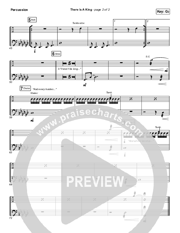 There Is A King Percussion (Elevation Worship)