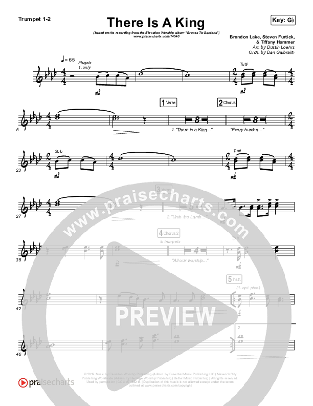 There Is A King Brass Pack (Elevation Worship)