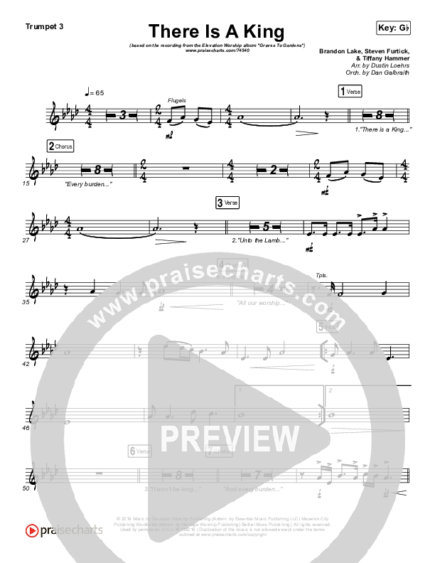 There Is A King Trumpet 3 (Elevation Worship)