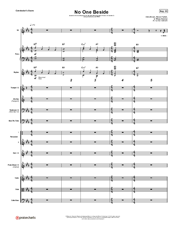 No One Beside Conductor's Score (Elevation Worship)