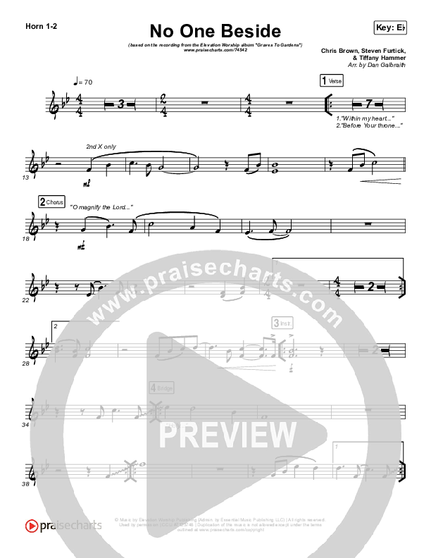 No One Beside Brass Pack (Elevation Worship)