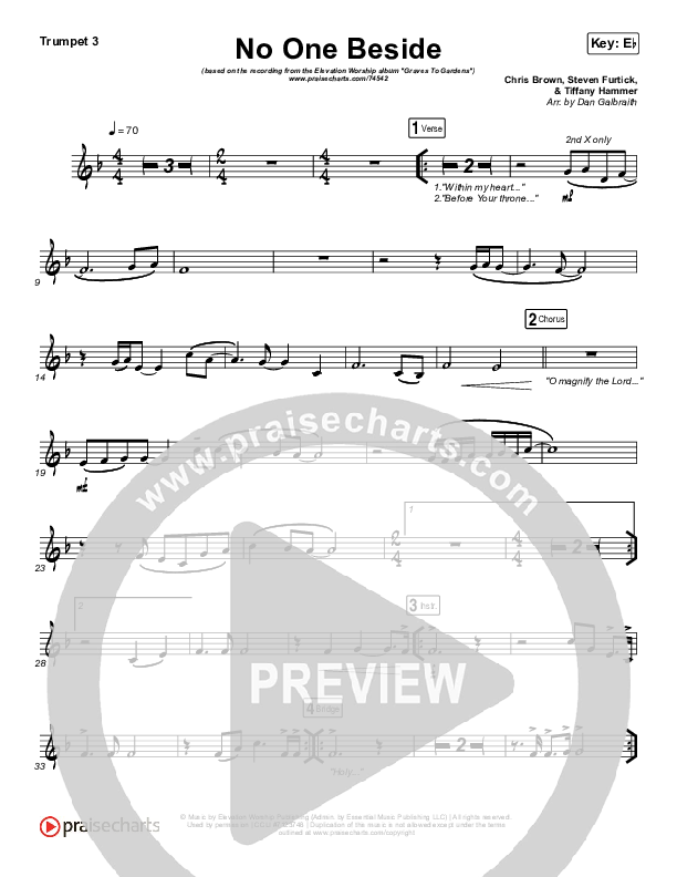 No One Beside Trumpet 3 (Elevation Worship)