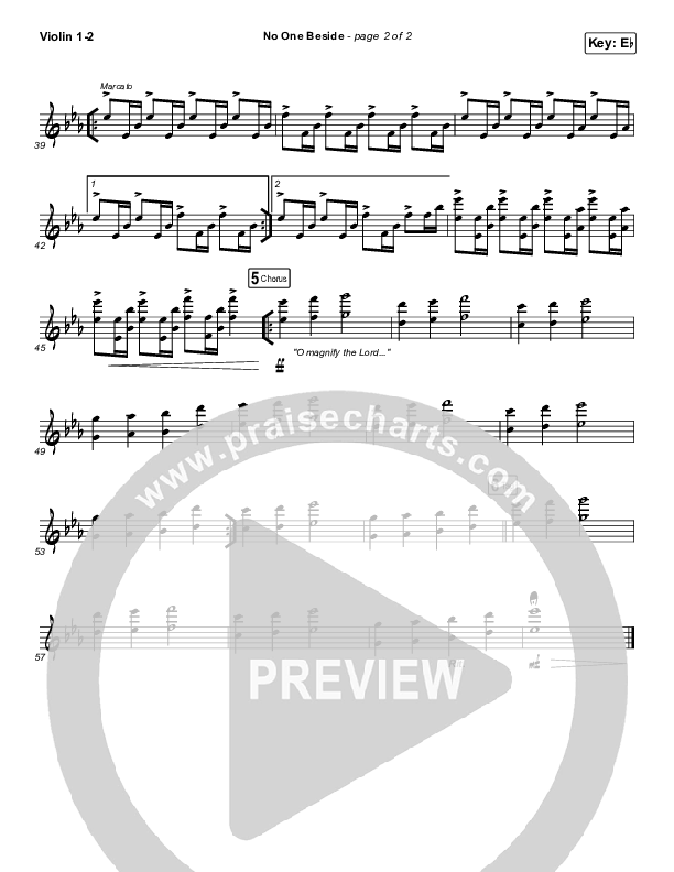 No One Beside Violin 1/2 (Elevation Worship)