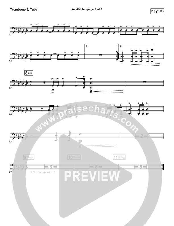 Available Trombone 3/Tuba (Elevation Worship)