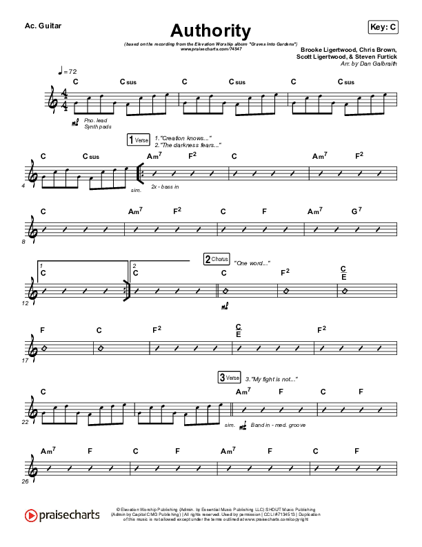 Authority Acoustic Guitar (Elevation Worship)