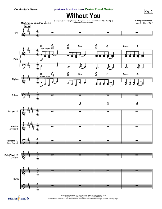 Without You Praise Band (Evangeline Inman)