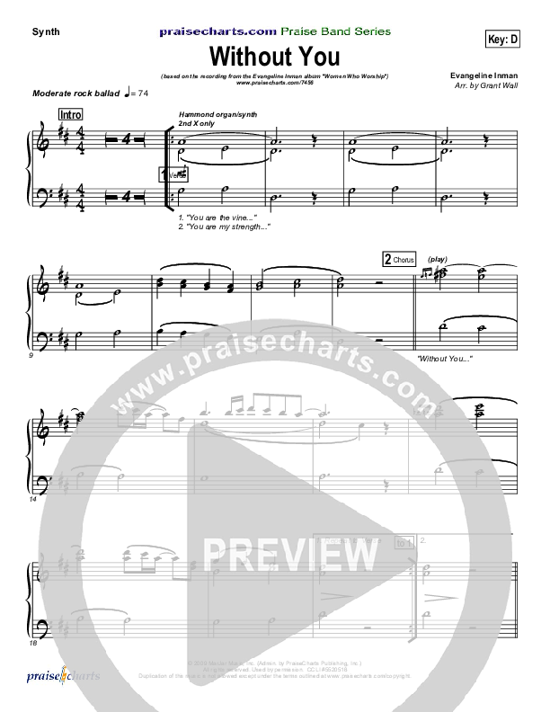 Without You Synth Strings (Evangeline Inman)