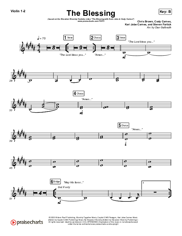 Revelation Song (Live) Violin Sheet Music PDF (Kari Jobe / Passion