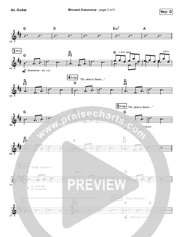 Blessed Assurance Acoustic Guitar (Shane & Shane/The Worship Initiative)