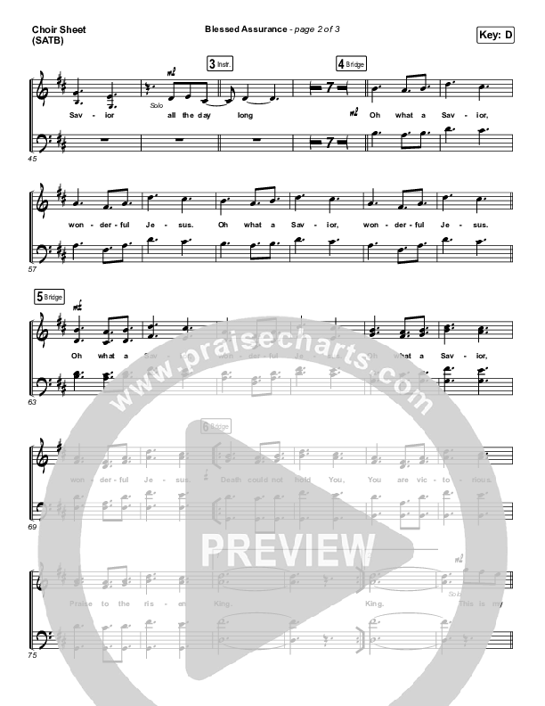 Blessed Assurance Choir Vocals (SATB) (Shane & Shane/The Worship Initiative)