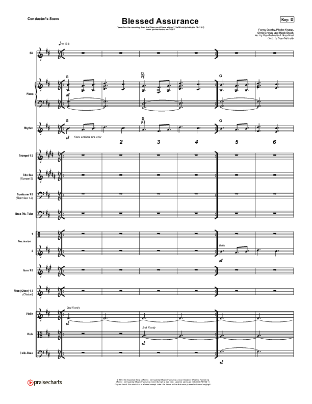 Blessed Assurance Orchestration (Shane & Shane/The Worship Initiative)