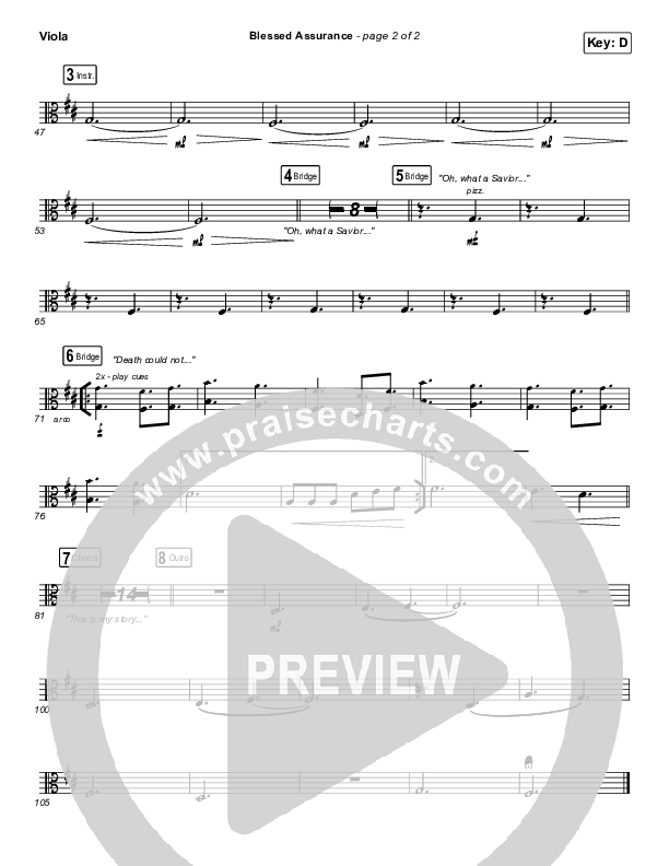 Blessed Assurance Viola (Shane & Shane/The Worship Initiative)