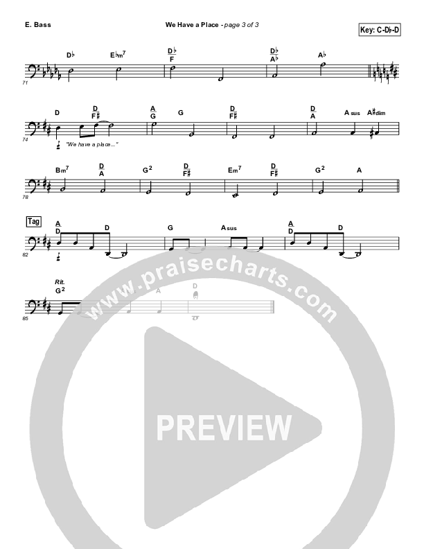 We Have A Place Bass Guitar (Evangeline Inman)