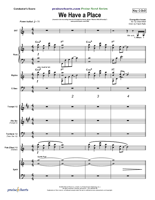 We Have A Place Praise Band (Evangeline Inman)