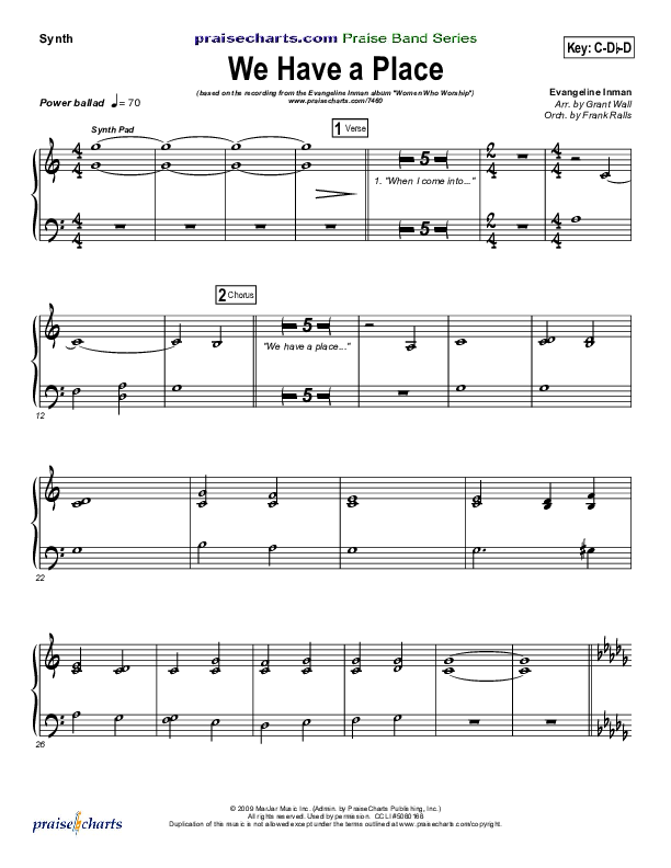 We Have A Place Synth Strings (Evangeline Inman)