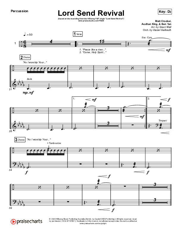 Lord Send Revival (Live) Percussion (Hillsong Young & Free)