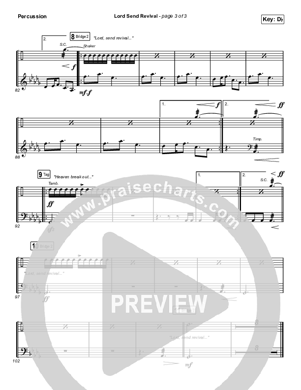 Lord Send Revival (Live) Percussion (Hillsong Young & Free)