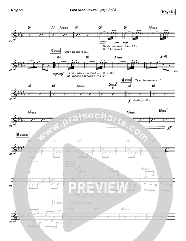 Lord Send Revival (Live) Rhythm Pack (Hillsong Young & Free)