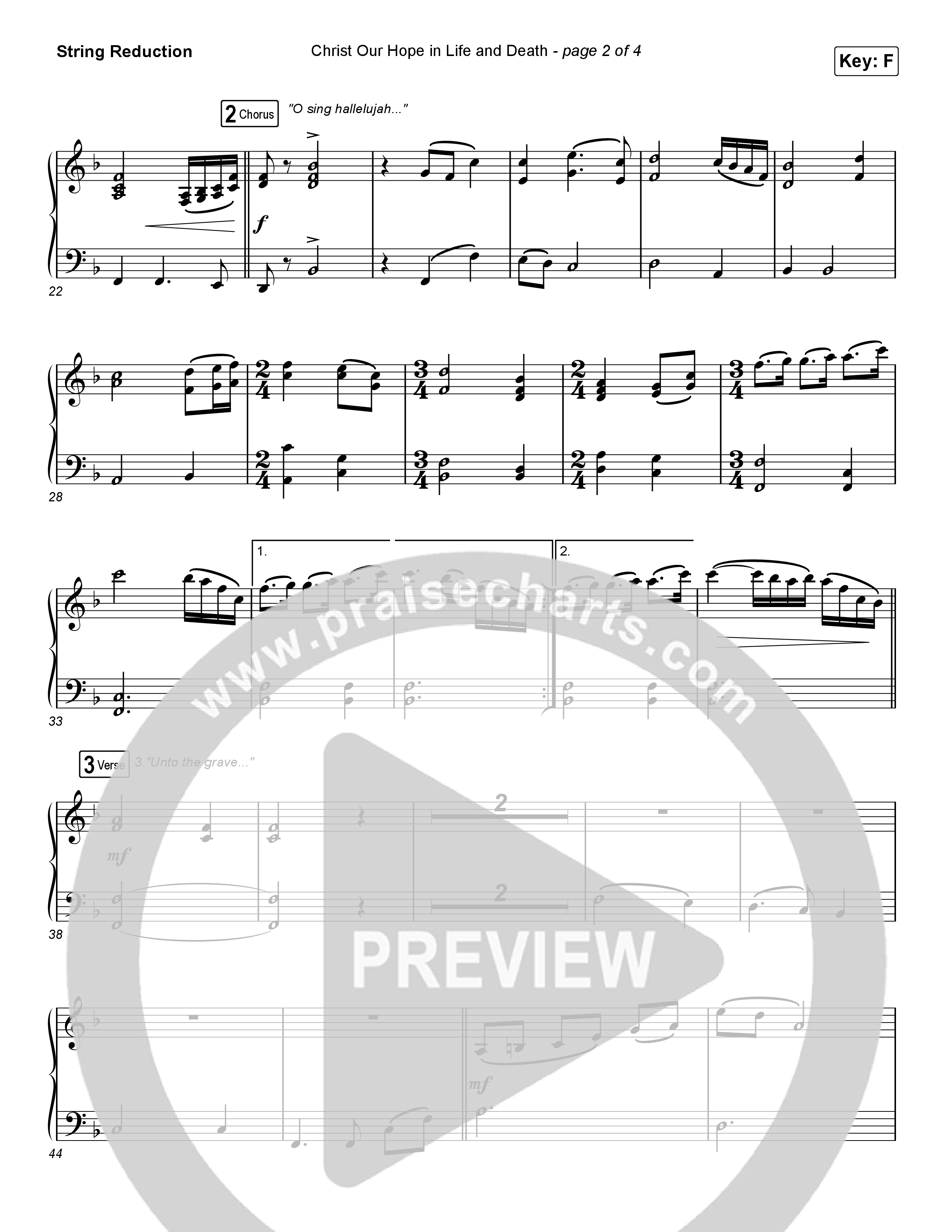 Christ Our Hope In Life And Death (Choral Anthem SATB) Synth Strings (Matt Papa / Keith & Kristyn Getty / Arr. Luke Gambill)