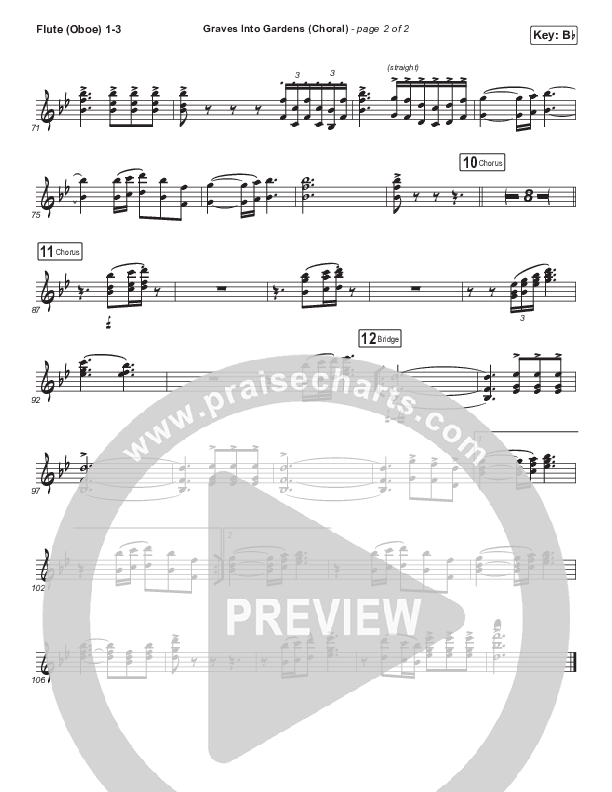 Graves Into Gardens (Choral Anthem SATB) Wind Pack (Elevation Worship / Brandon Lake / Arr. Luke Gambill)