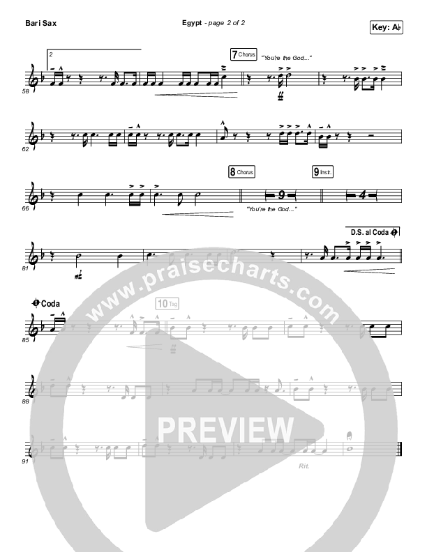 Egypt Bari Sax (Bethel Music / Cory Asbury)