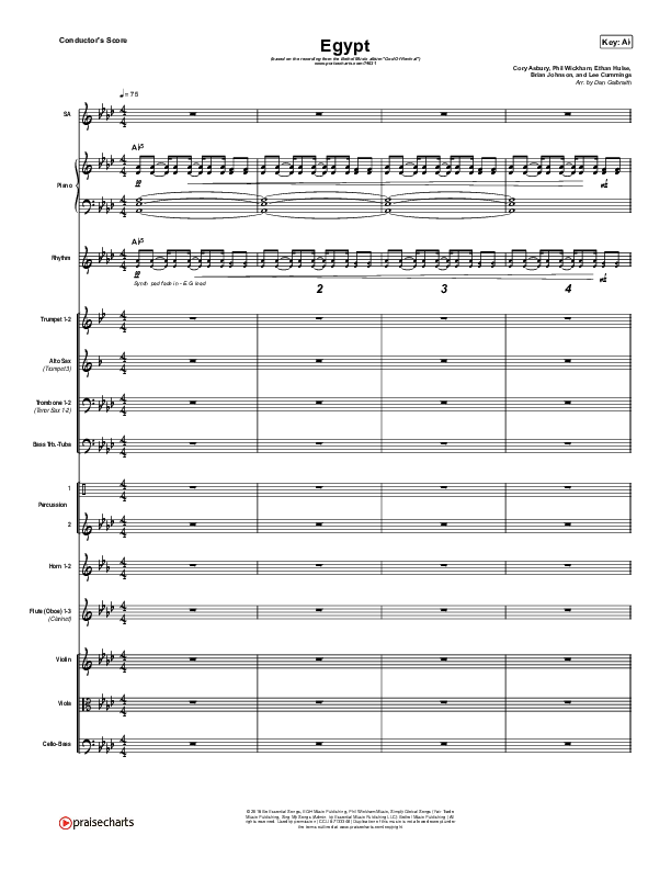 Egypt Orchestration (Bethel Music / Cory Asbury)