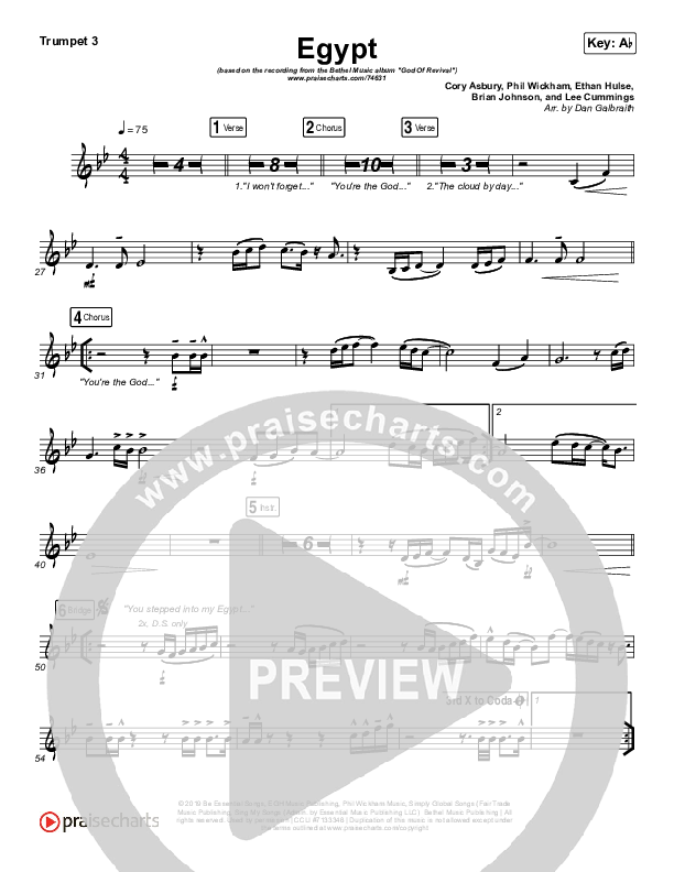 Egypt Trumpet 3 (Bethel Music / Cory Asbury)