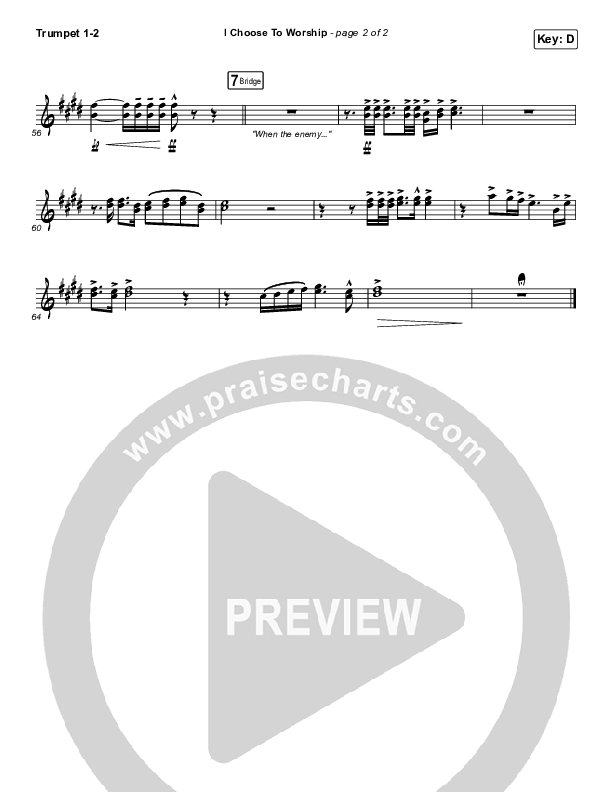 I Choose To Worship Trumpet 1,2 (Rend Collective)