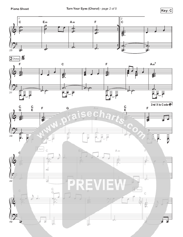 Turn Your Eyes (Choral Anthem SATB) Piano Sheet (Sovereign Grace / Arr. Luke Gambill)